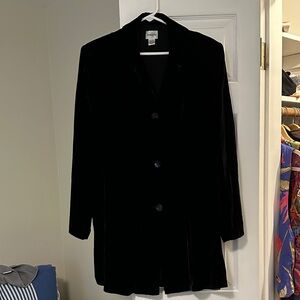 Chico's Classic Black Velvet Blazer